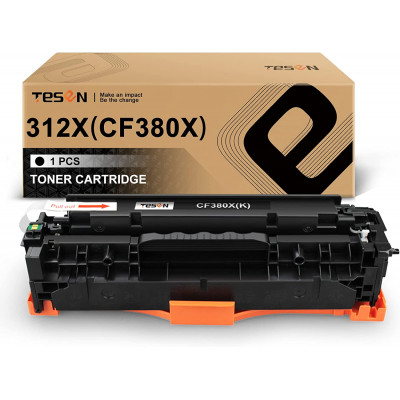 TESEN 312X CF380X Remanufactured Toner Cartridge Replacement Black 1 Pack